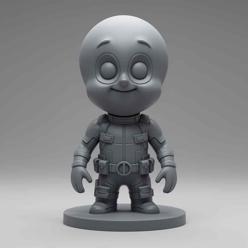 Cute Cartoon Character Figure free 3D printable STL