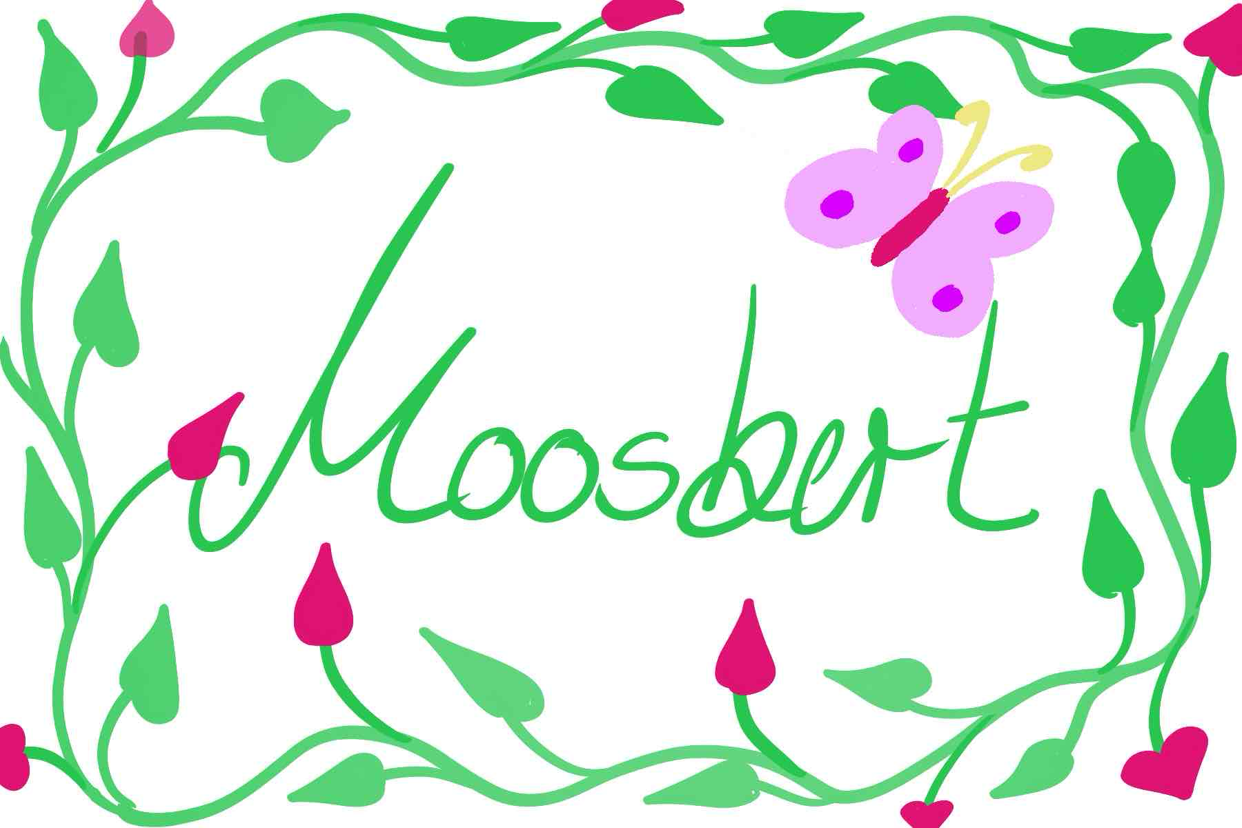Moosbert Handwritten Sign free 3D printable STL