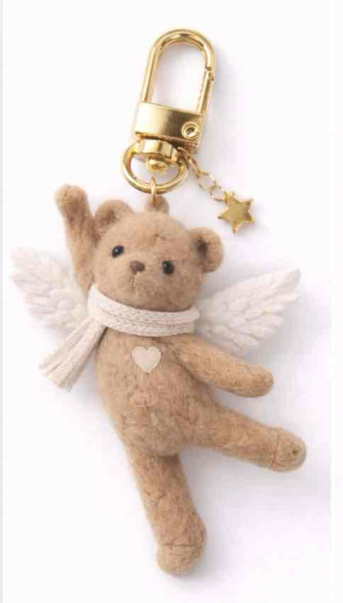 Angel Bear Keychain free 3D printable STL