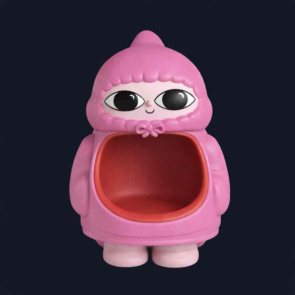 Pink Character Chair free 3D printable STL