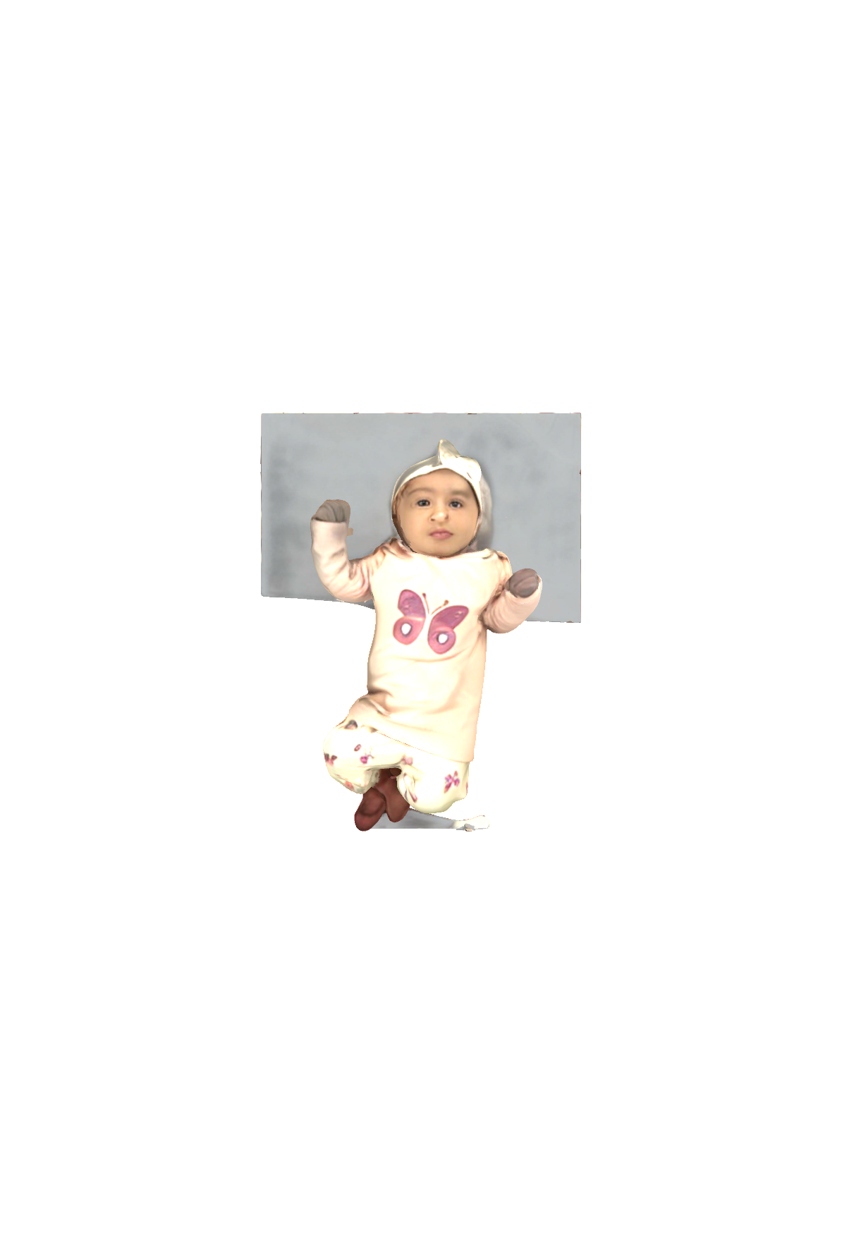 Baby Girl in Pink free 3D printable STL