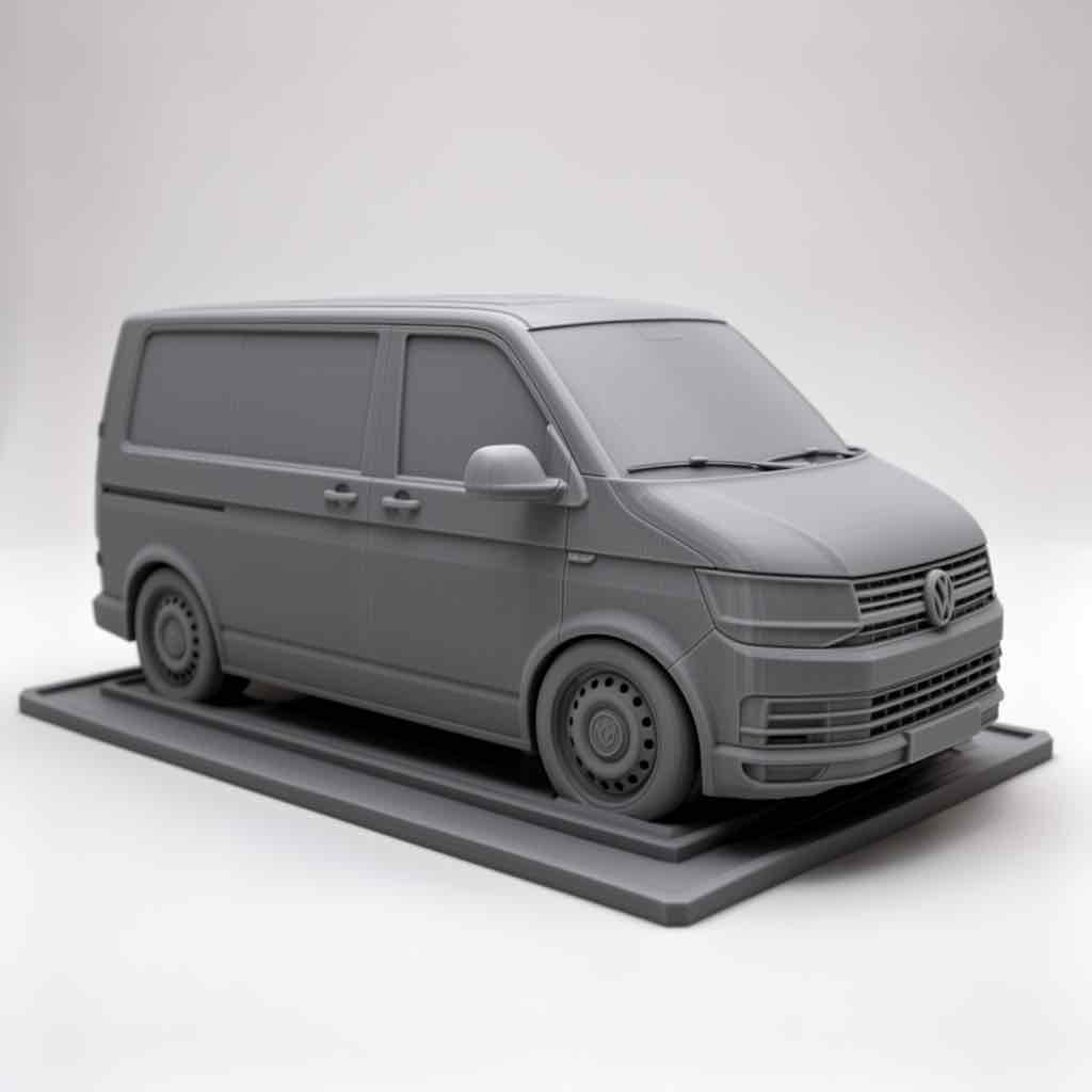 Volkswagen Transporter T6 Model free 3D printable STL