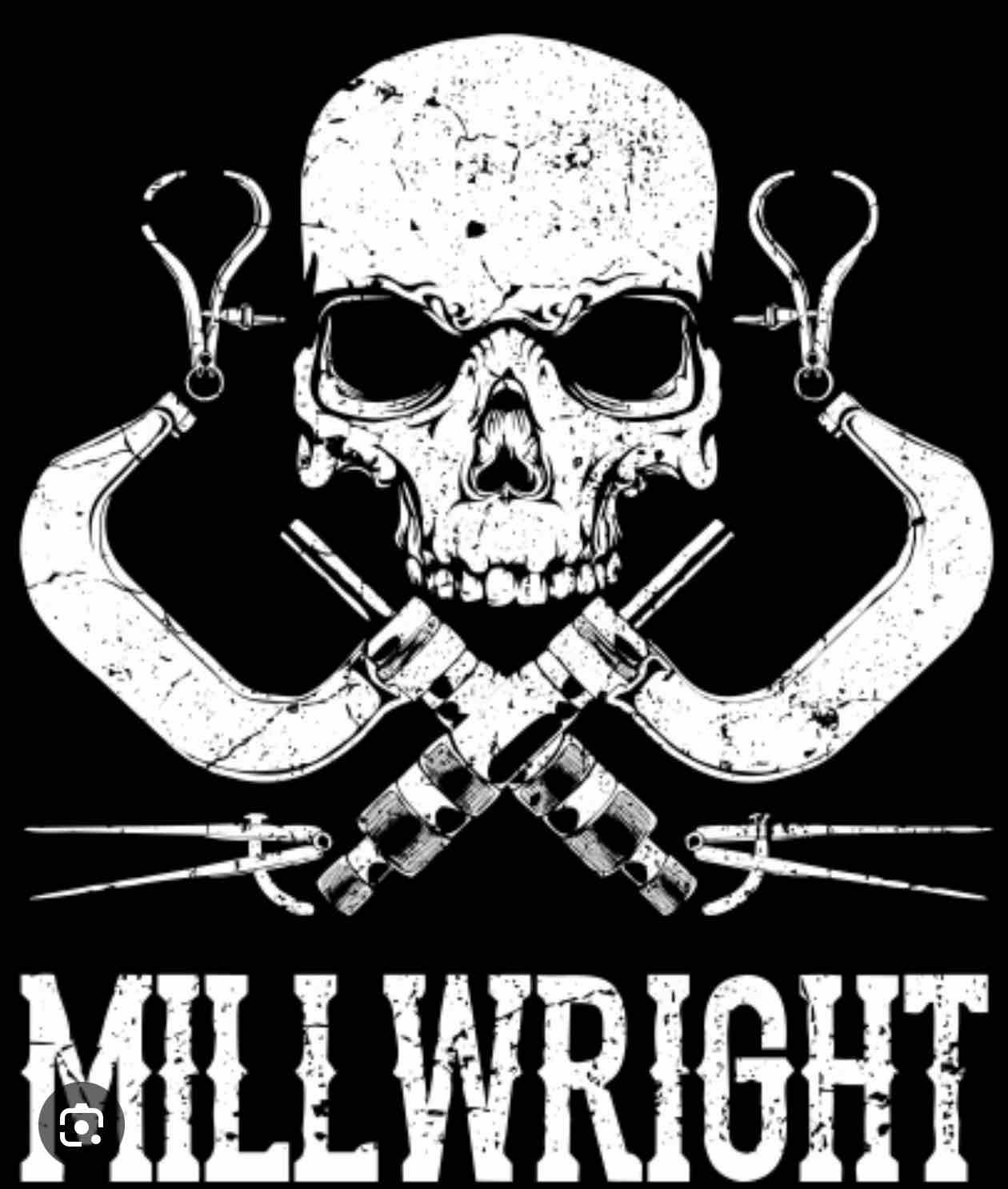 Millwright Skull Emblem free 3D printable STL