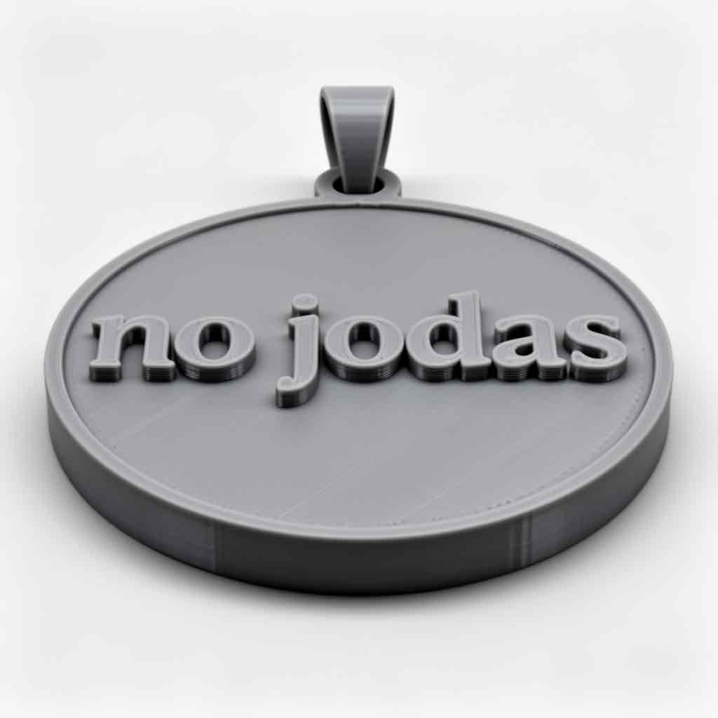 No Jodas Pendant free 3D printable STL