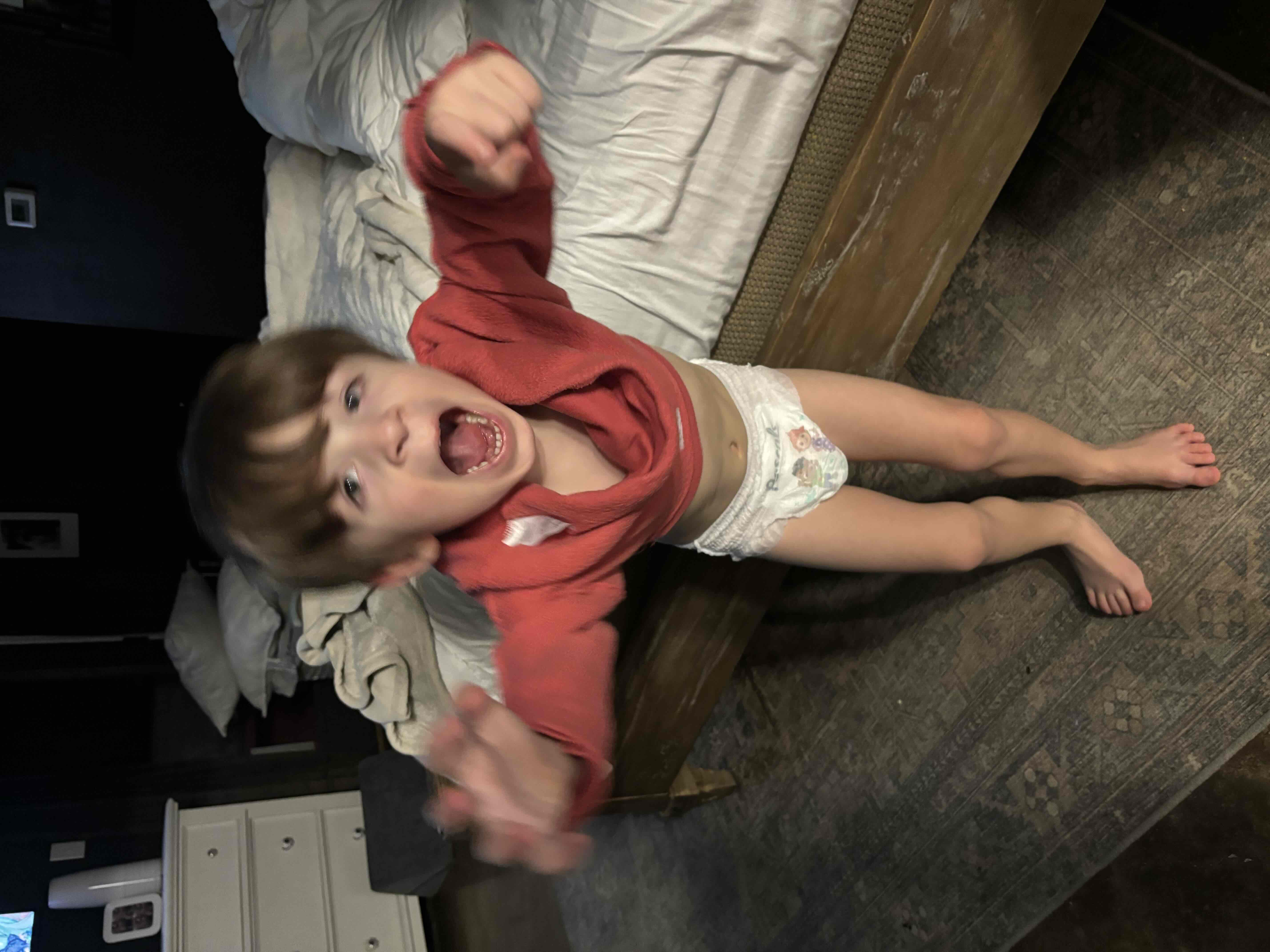 Child Playing Excitedly free 3D printable STL