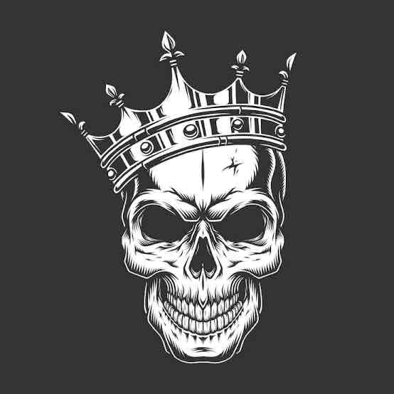 Crowned Skull Illustration free 3D printable STL