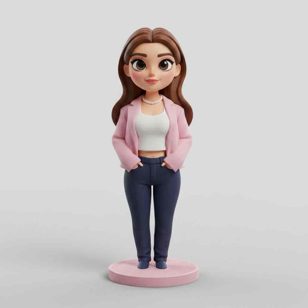 Stylized Female Figure free 3D printable STL