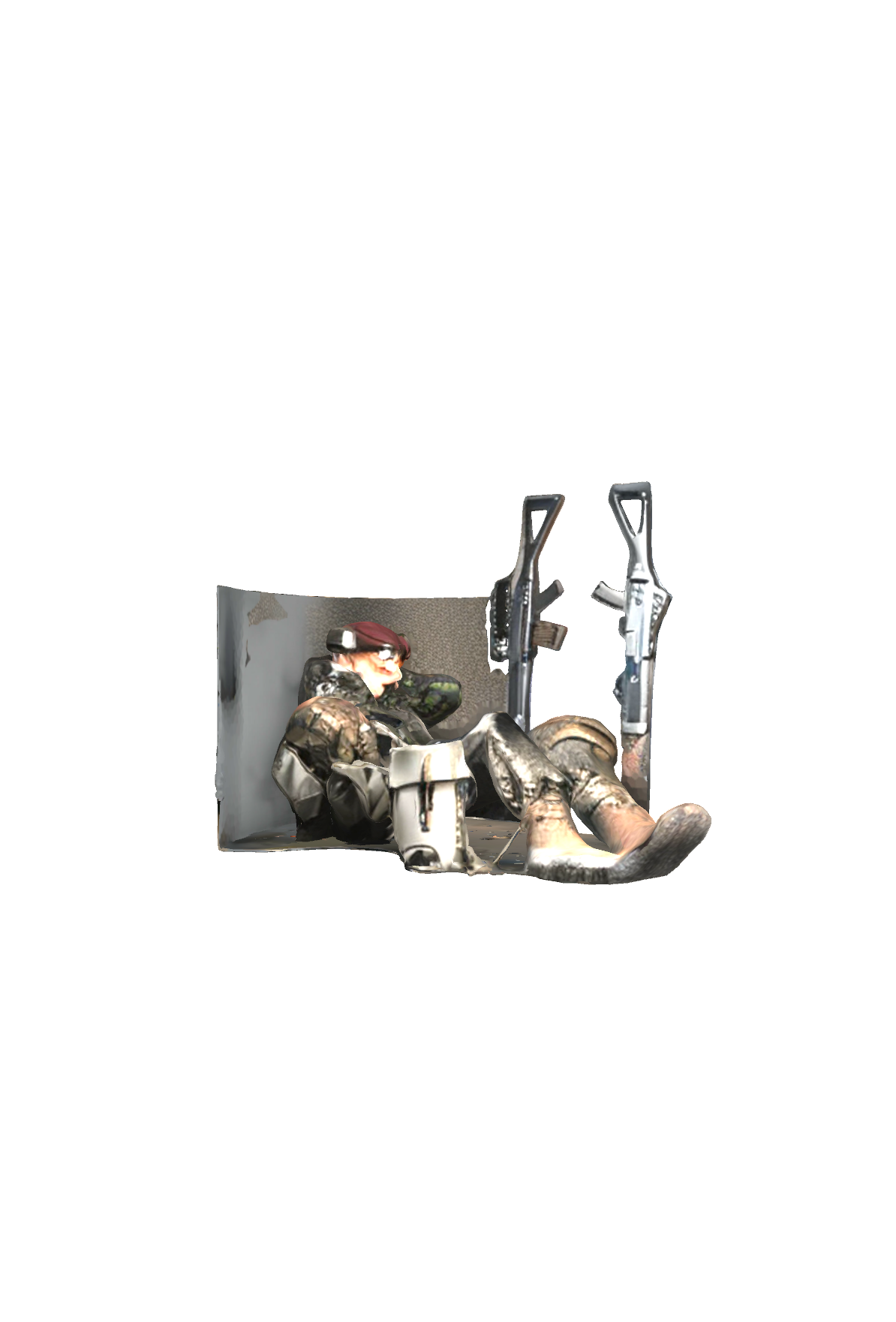 Soldier in Camouflage free 3D printable STL