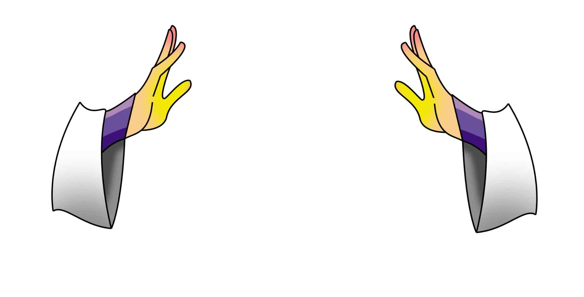 Wizard Hands Gesture free 3D printable STL