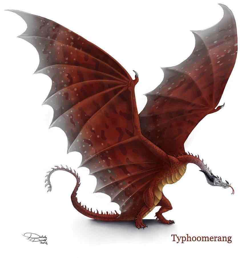 Typhoomerang Dragon free 3D printable STL