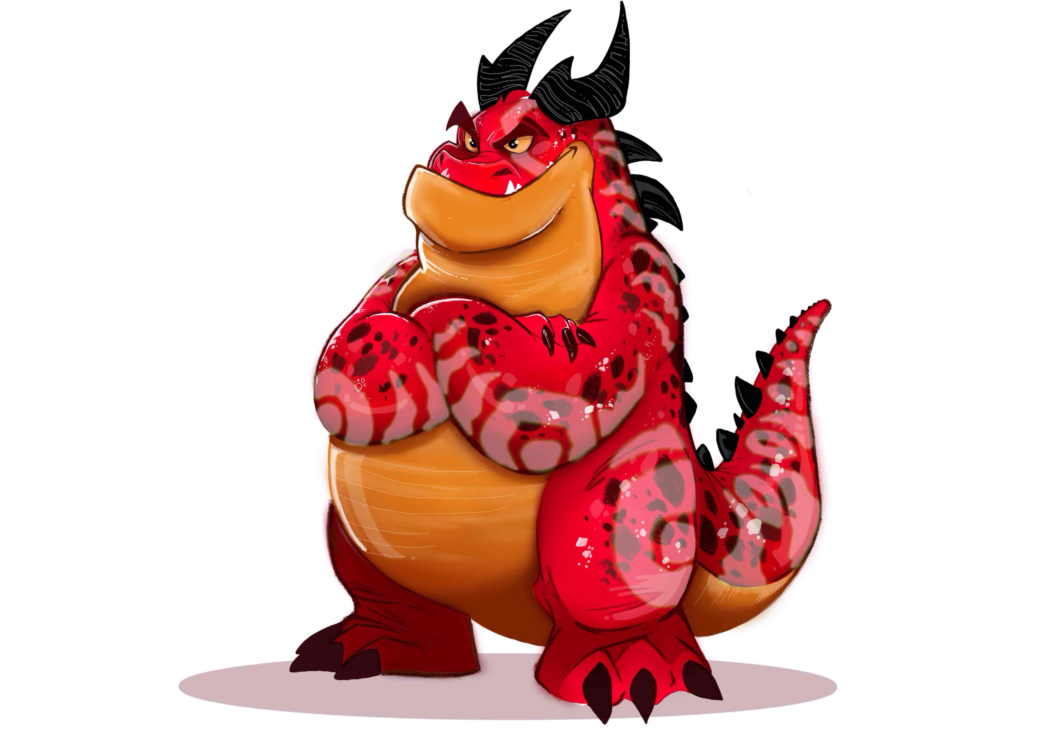 Scarlet Dragon Character free 3D printable STL