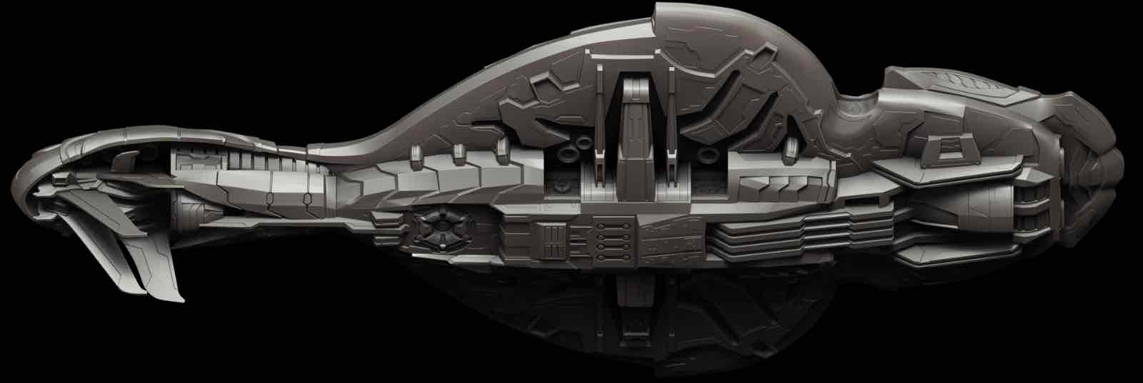Nostromo Spaceship Model free 3D printable STL
