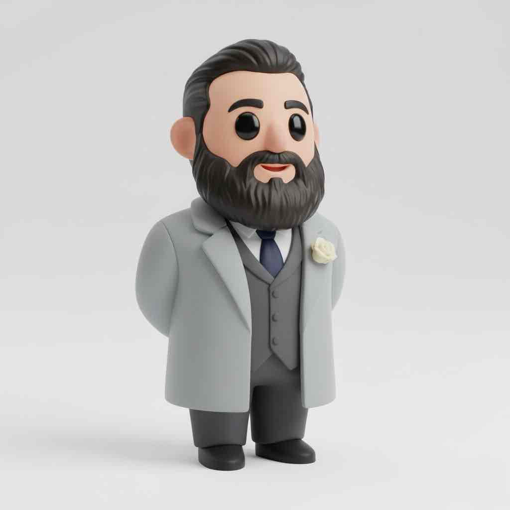 Bearded Groom Figure free 3D printable STL