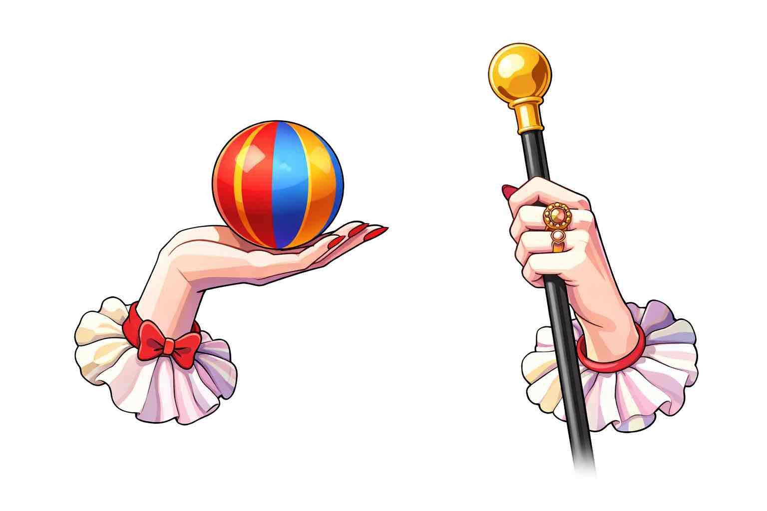 Circus Performer Hands free 3D printable STL