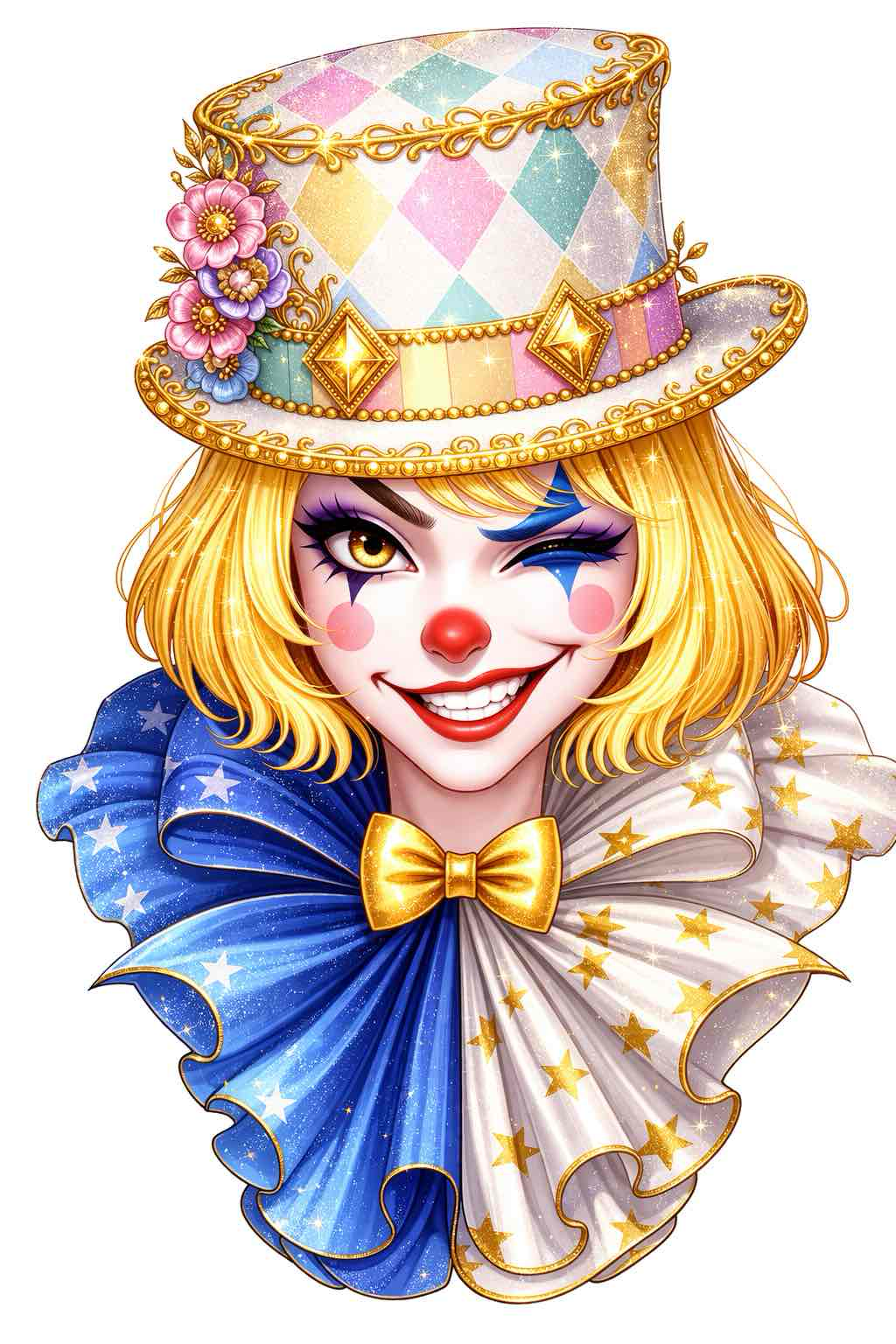 Smirking Clown Bust free 3D printable STL