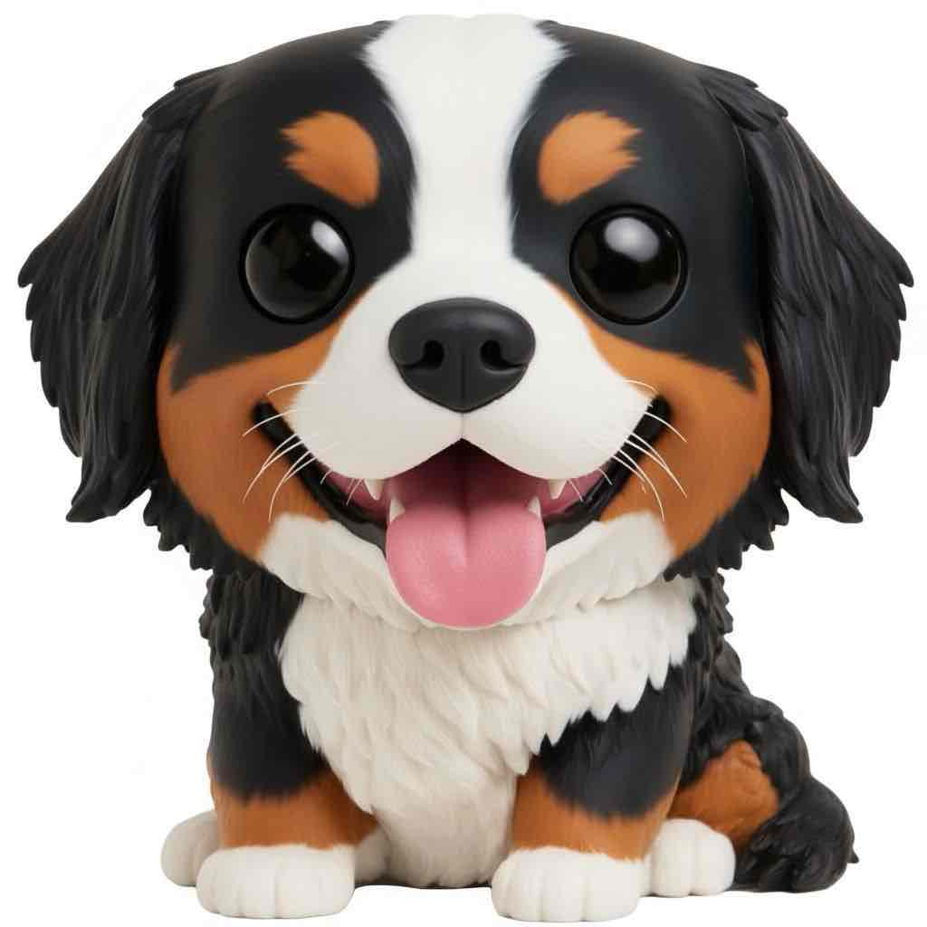 Bernese Mountain Dog Figure free 3D printable STL