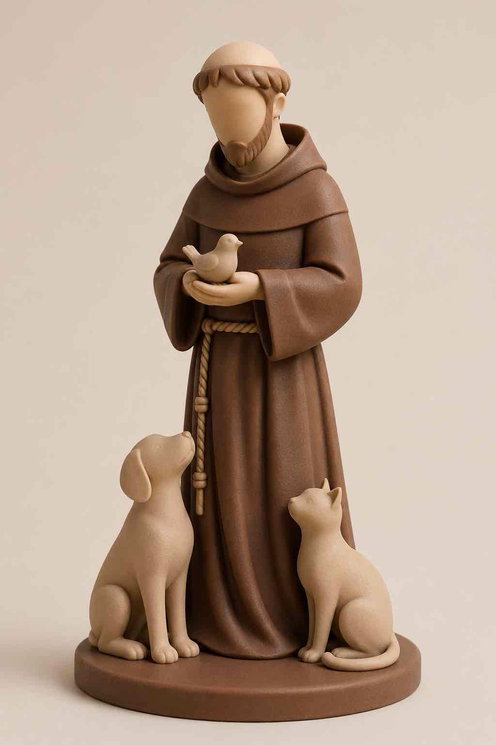 Saint Francis Statue free 3D printable STL