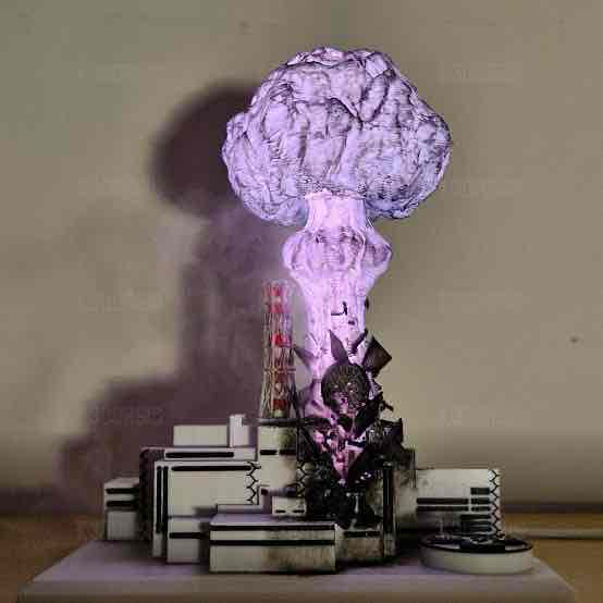 Atomic Mushroom Cloud free 3D printable STL