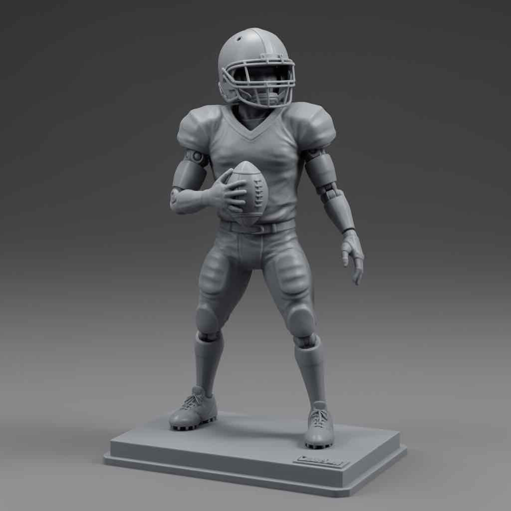 Quarterback Figure Pose free 3D printable STL