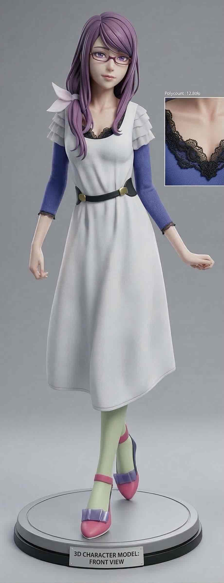 3D Character Model Girl free 3D printable STL