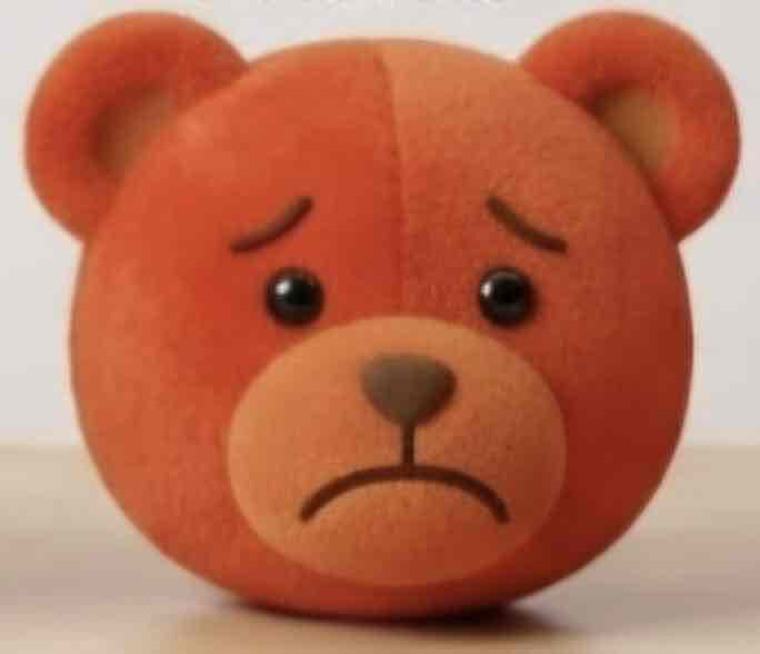 Sad Bear Plush Toy free 3D printable STL
