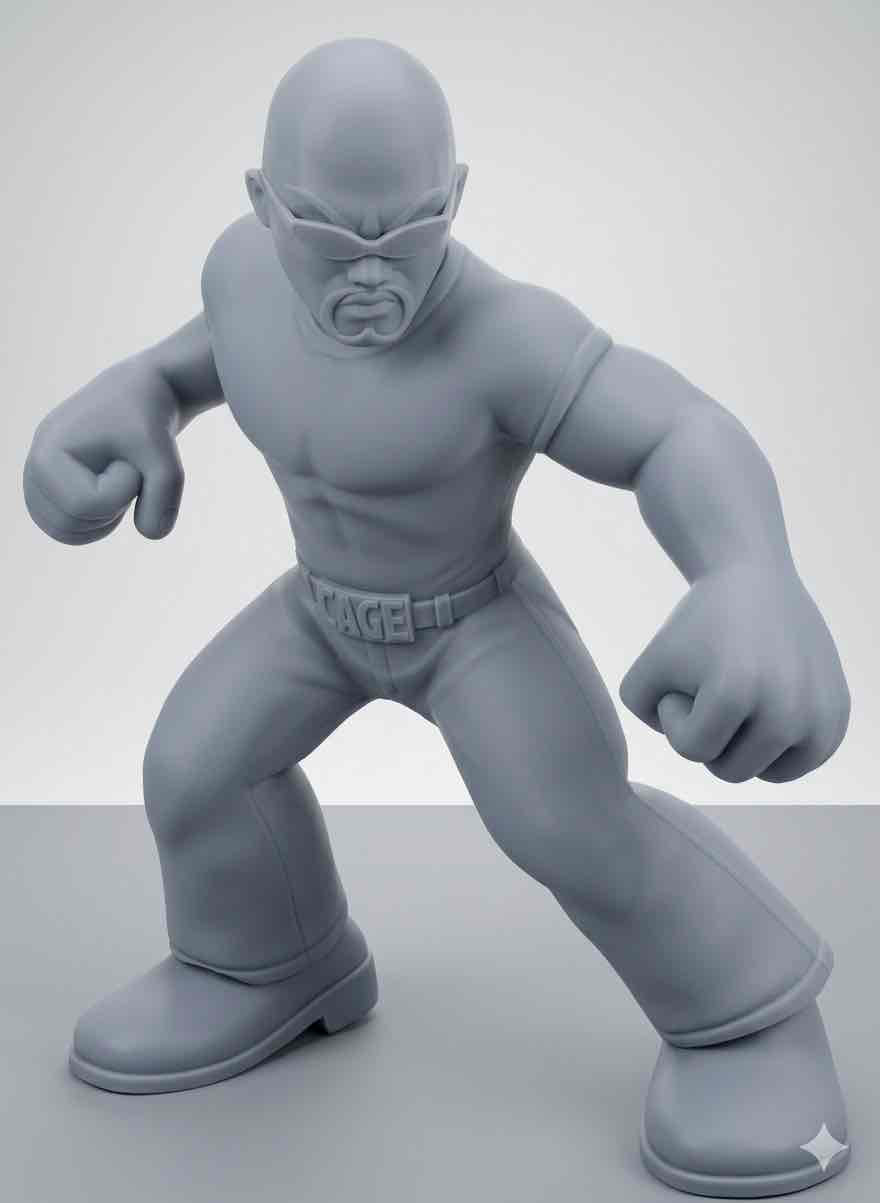 Cage Fight Character Pose free 3D printable STL