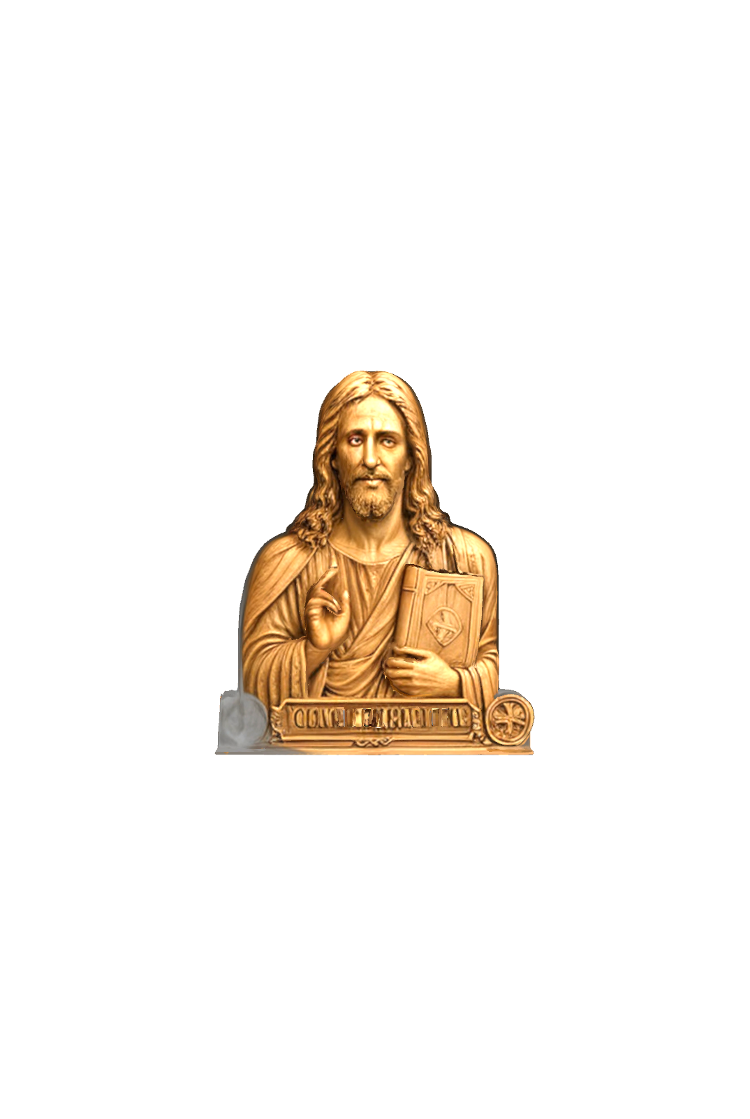 Jesus Christ Relief Sculpture free 3D printable STL