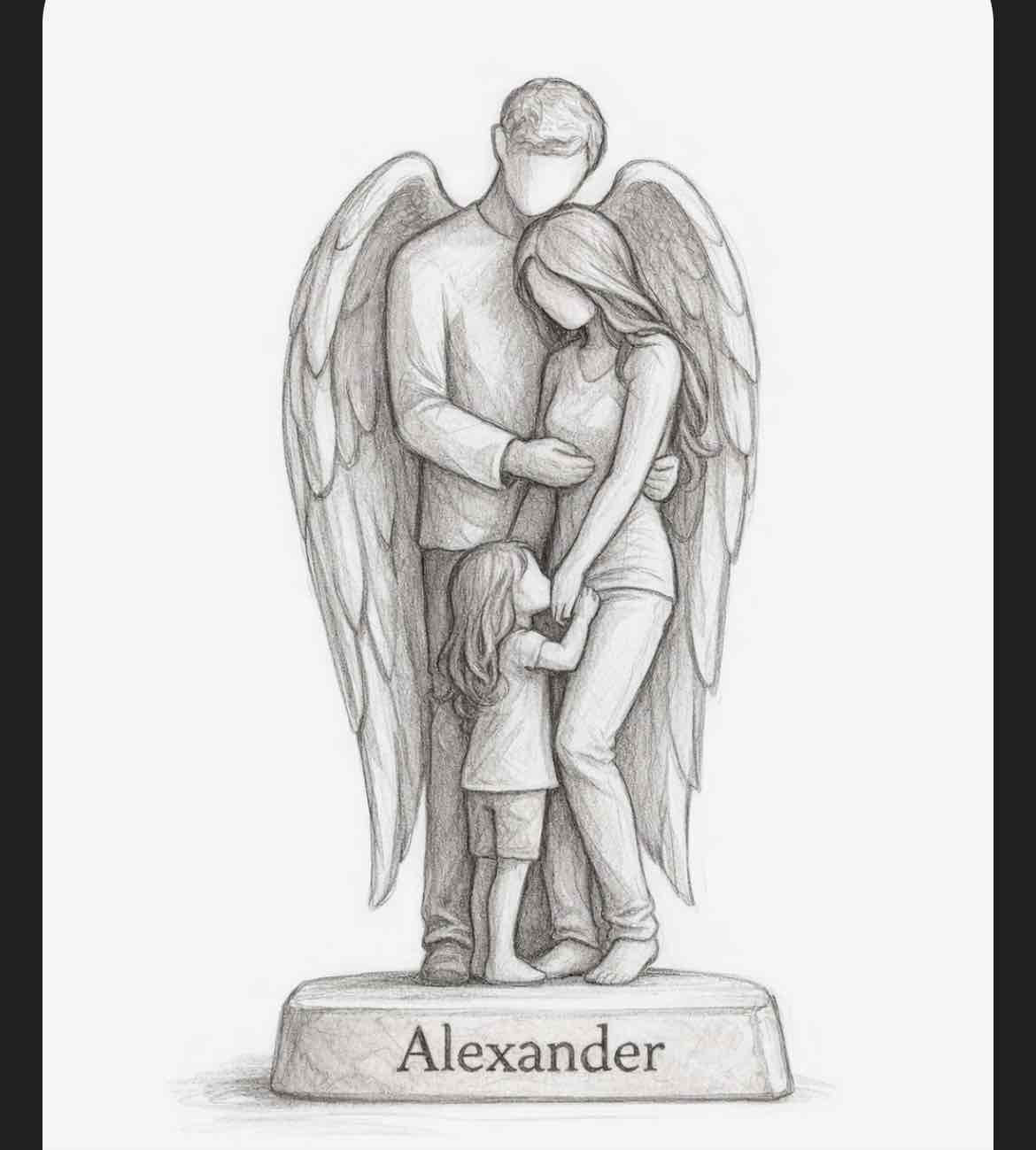 Angel Family Figurine free 3D printable STL