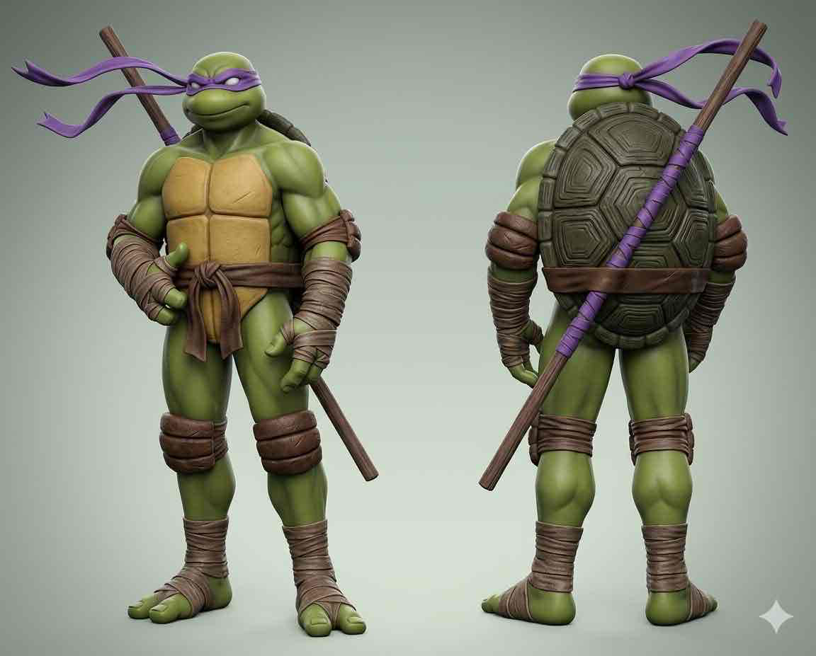 Leonardo Ninja Turtle free 3D printable STL