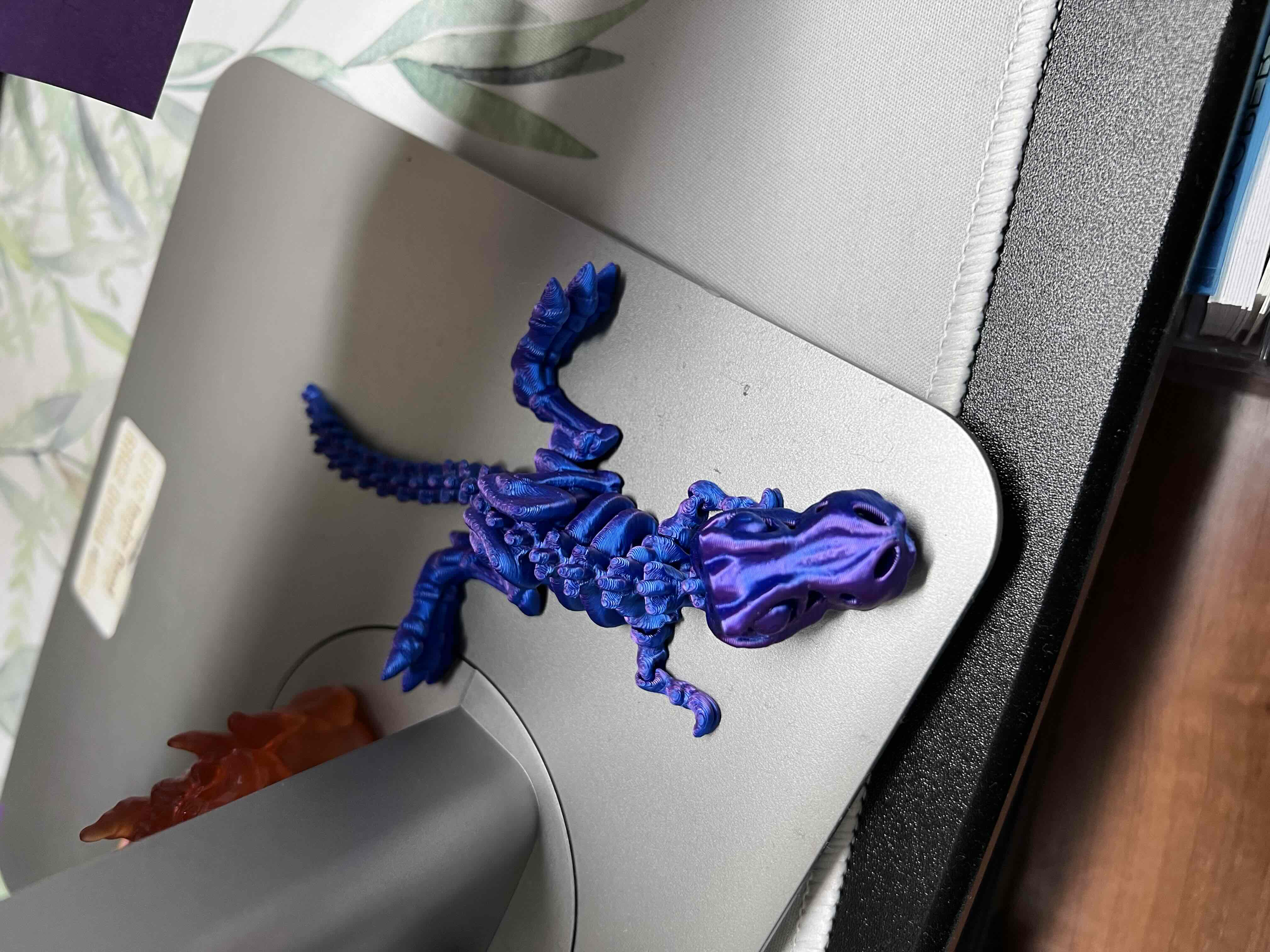 Blue Alligator Figure free 3D printable STL