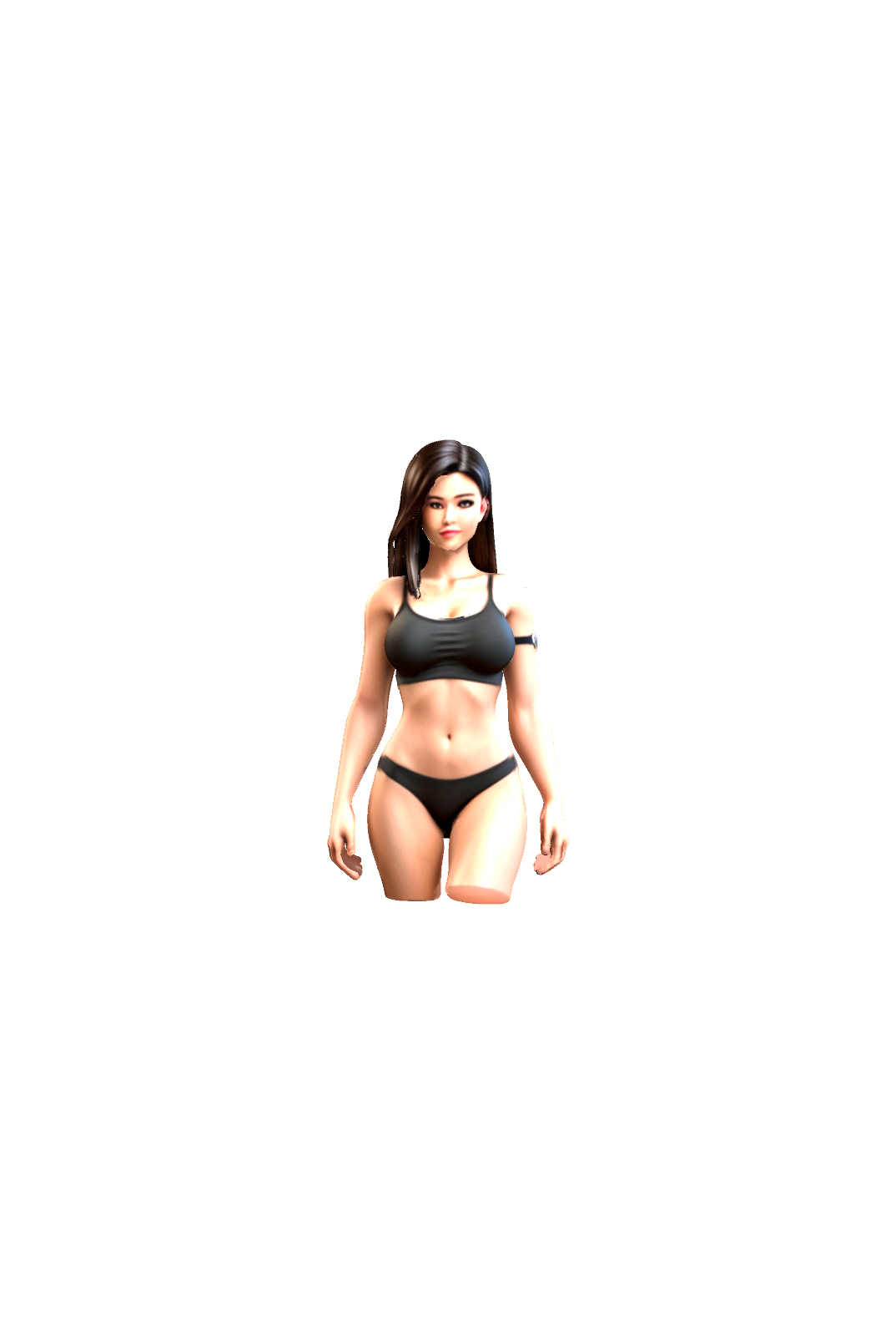 Stylized Female Character Model free 3D printable STL