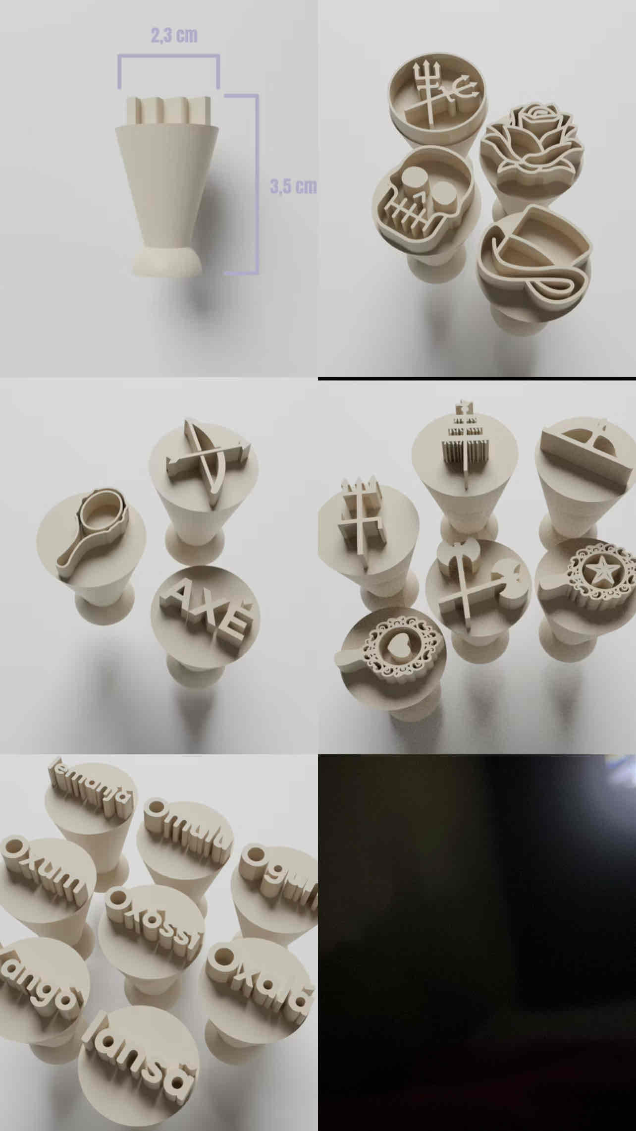 Custom Stamp Set free 3D printable STL