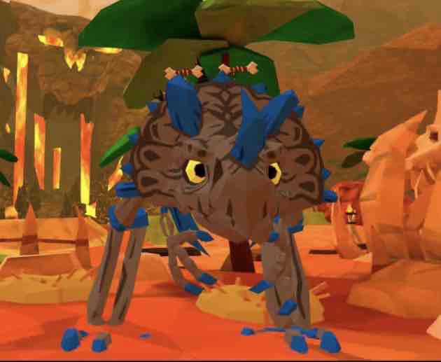 Cartoon Blue-Spiked Dinosaur free 3D printable STL