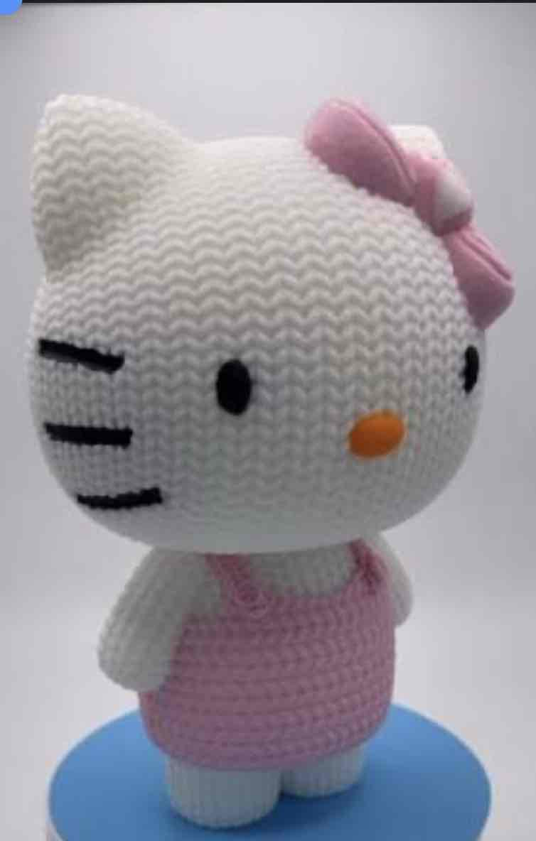Hello Kitty Crochet Figure free 3D printable STL