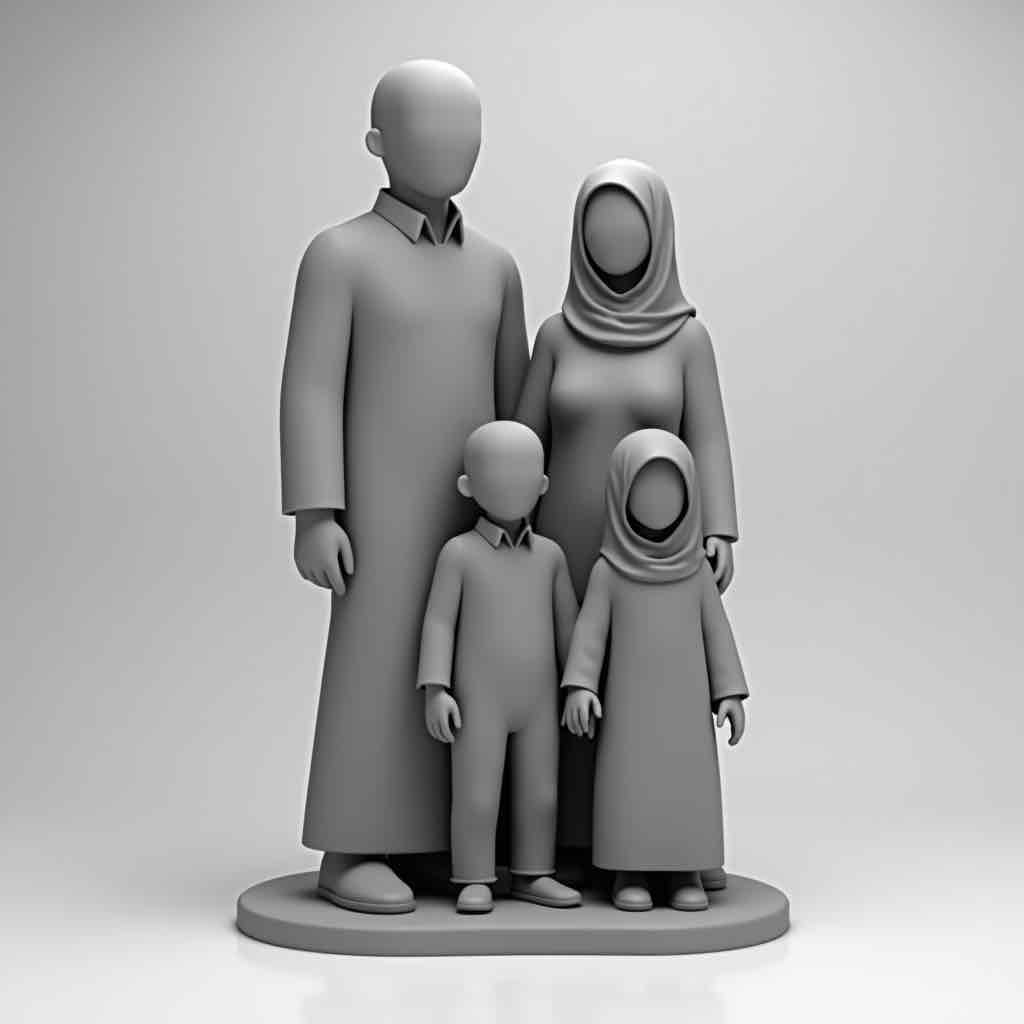 Cute Baby Wearing Coat free 3D printable STL