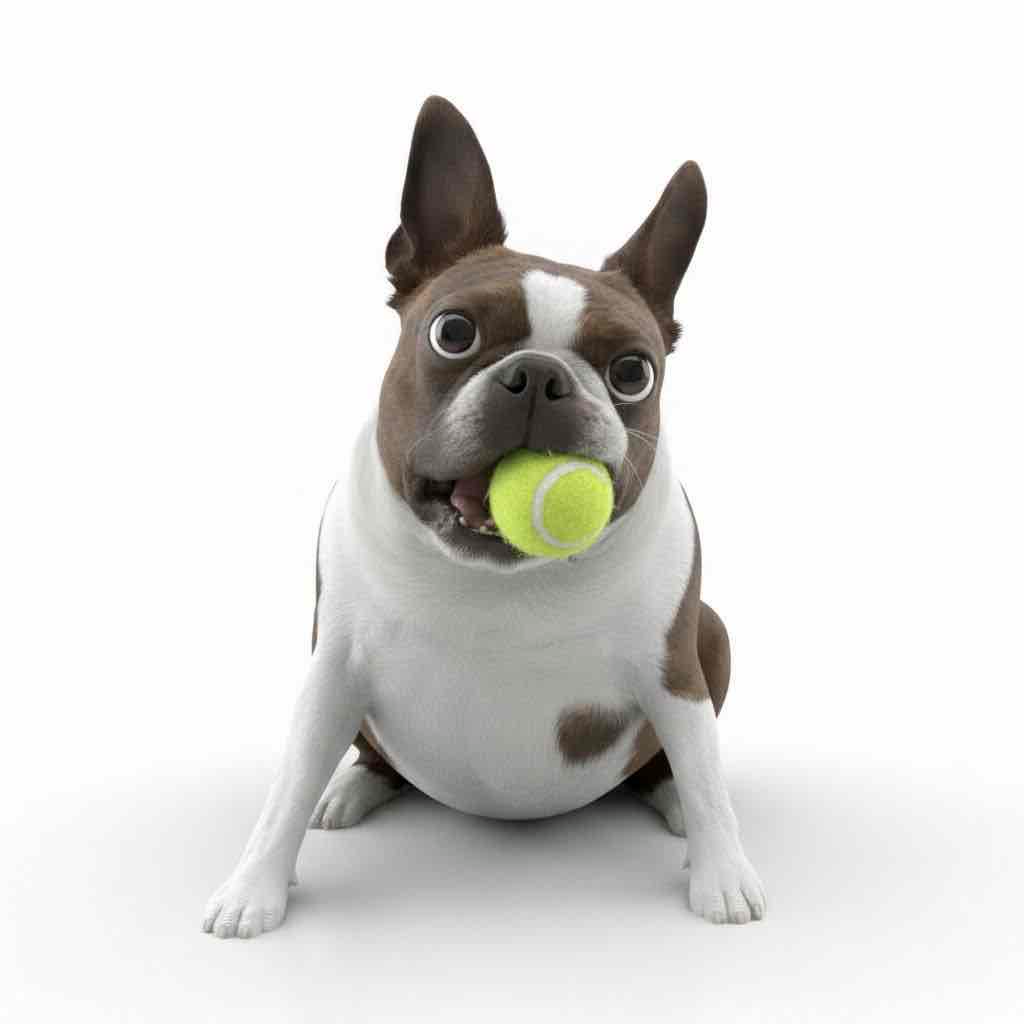 Boston Terrier Playing free 3D printable STL