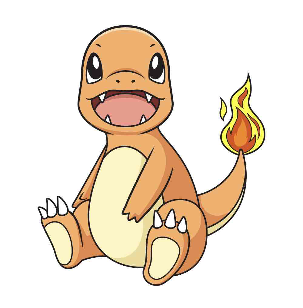 Charmander Sitting free 3D printable STL