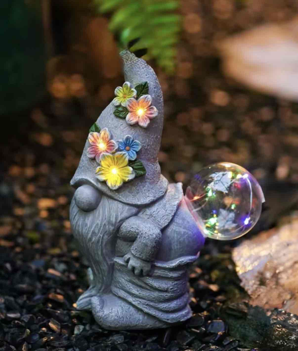 Flower Adorned Gnome free 3D printable STL