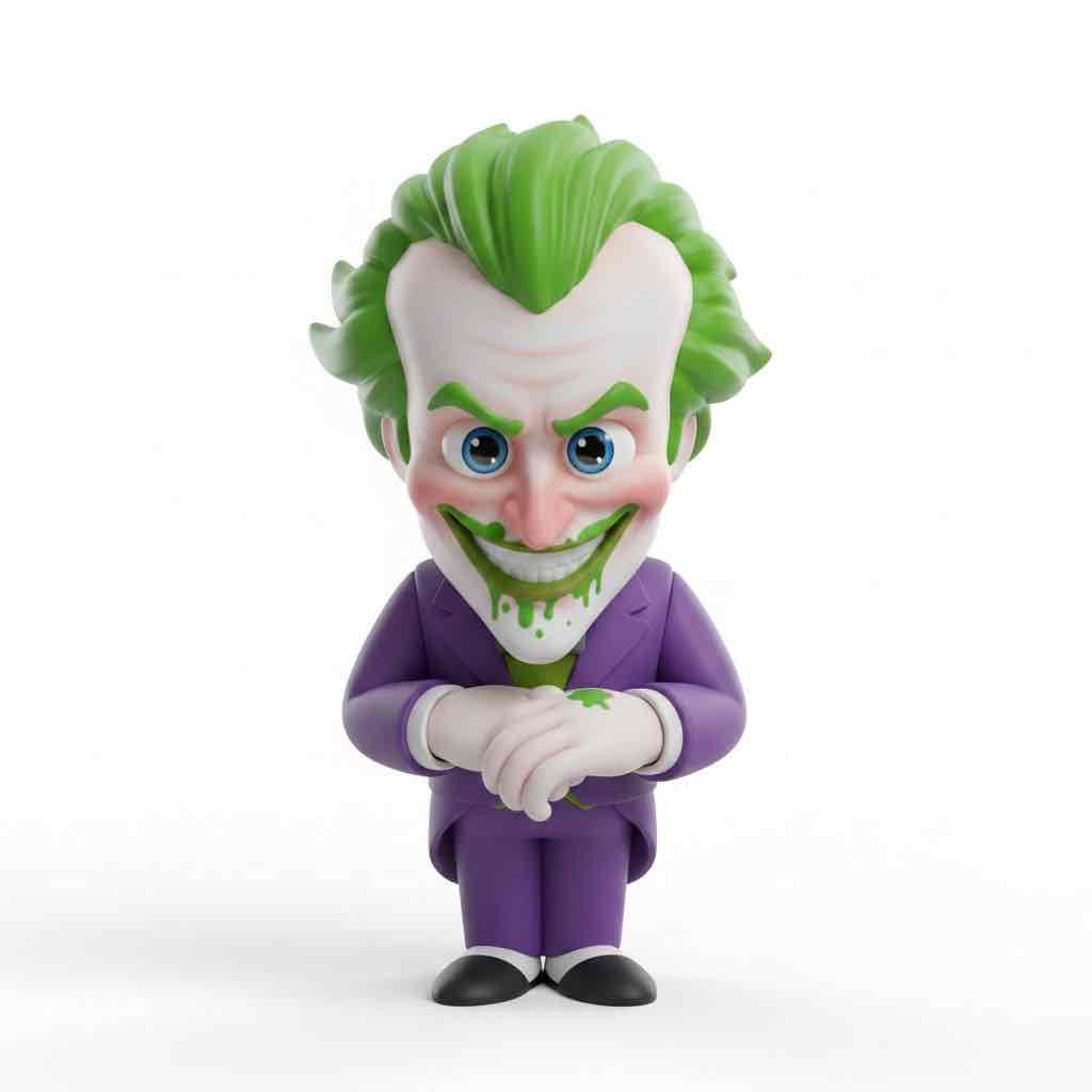 Joker Cartoon Figure free 3D printable STL