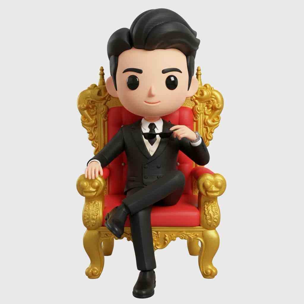Dapper Man Sitting free 3D printable STL
