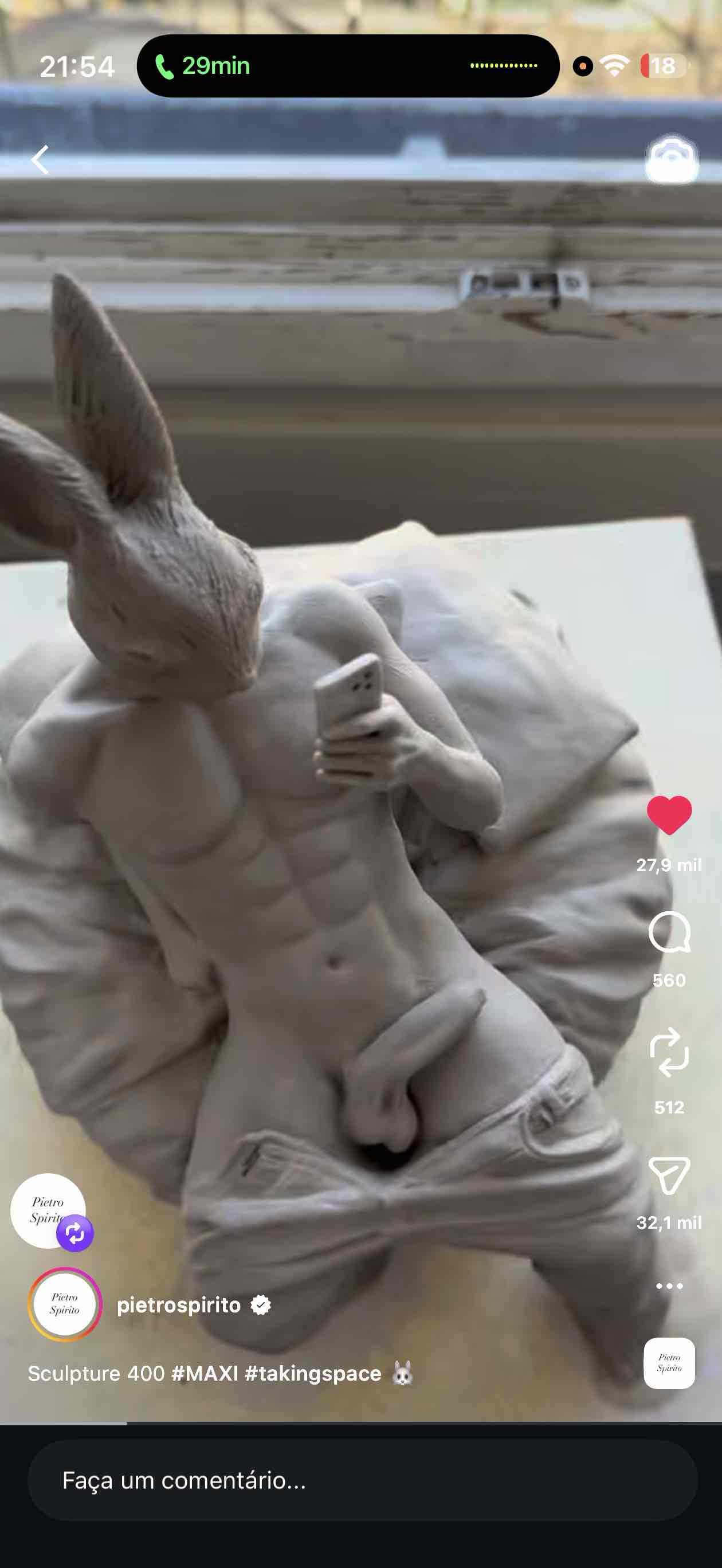 Sculpture of Rabbit Figure free 3D printable STL
