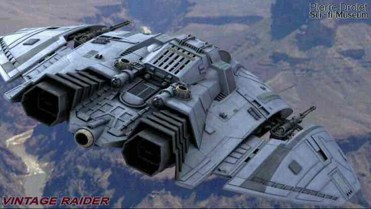 Vintage Raider Spaceship free 3D printable STL