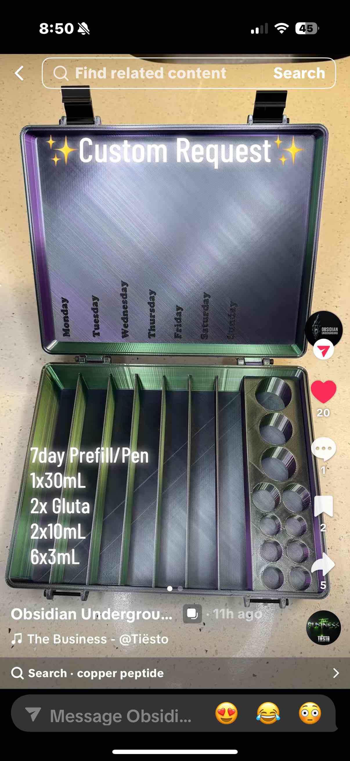 Rainbow Pill Organizer free 3D printable STL