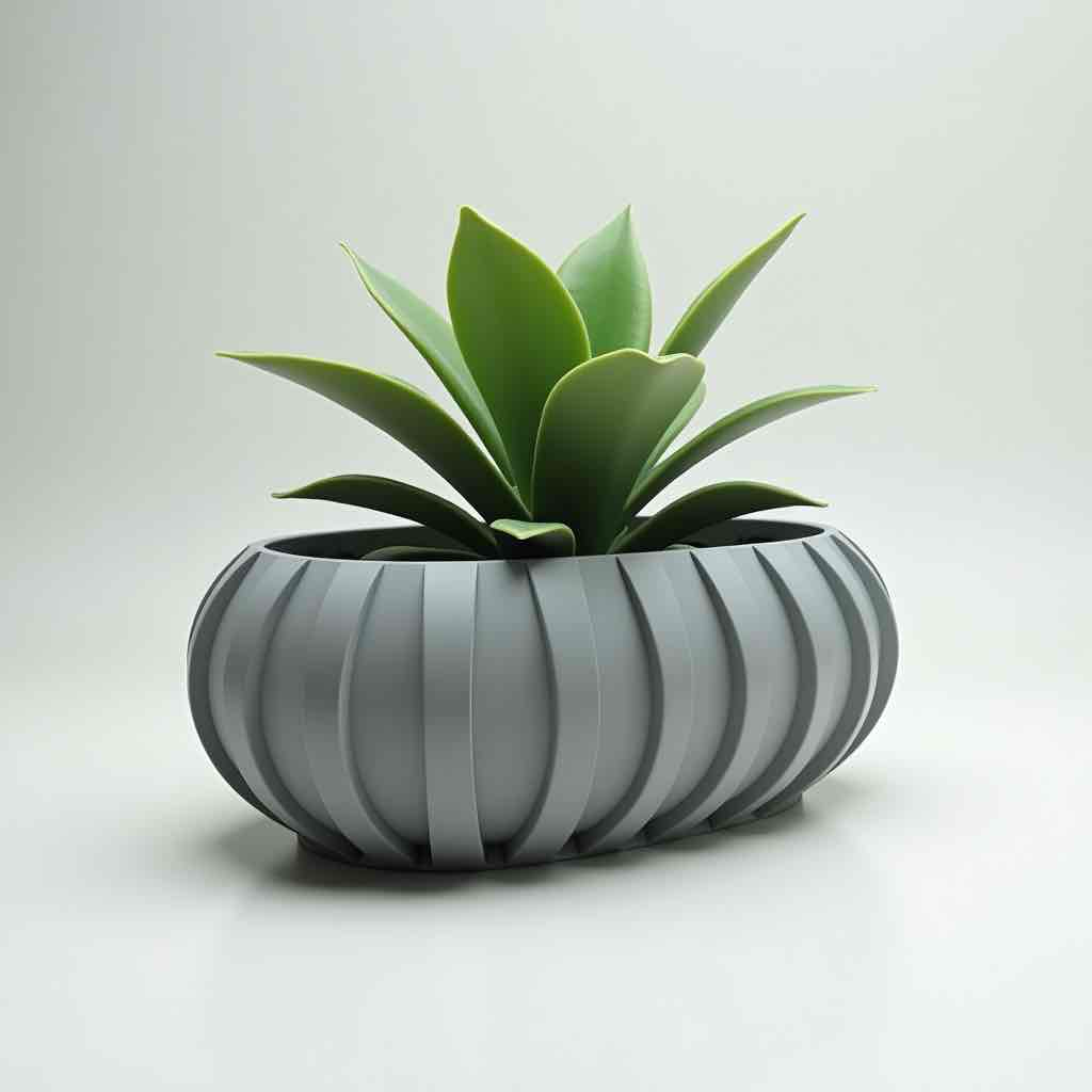 Modern Plant Pot free 3D printable STL