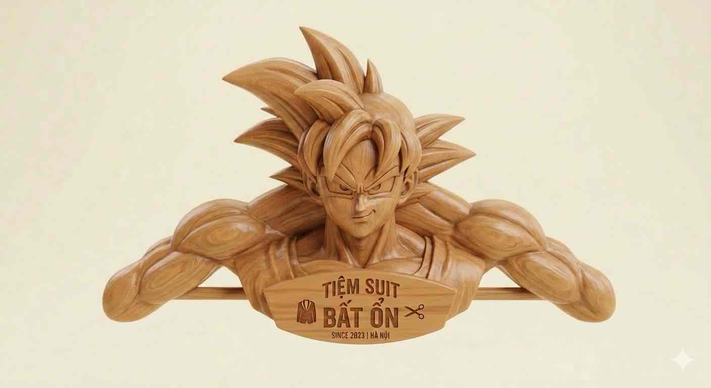 Goku Wooden Bust free 3D printable STL