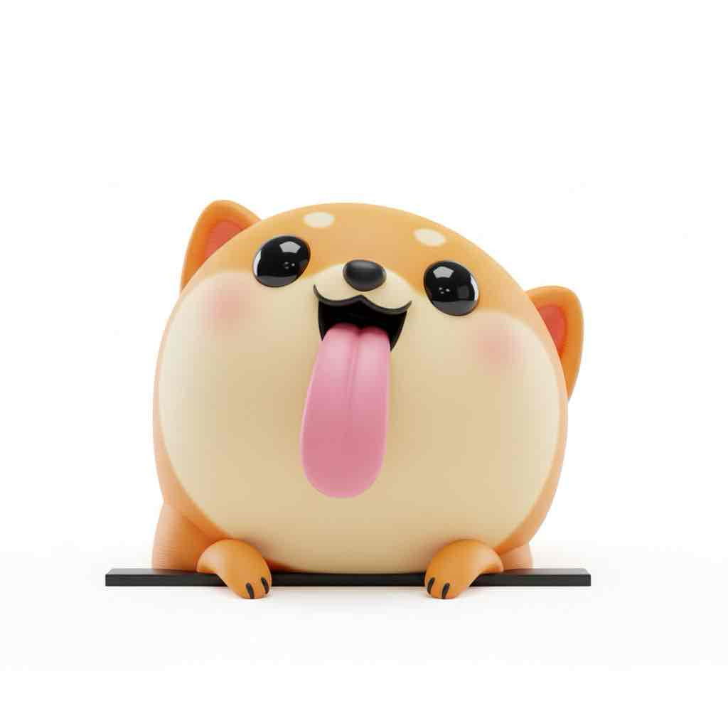Cute Shiba Inu Figure free 3D printable STL