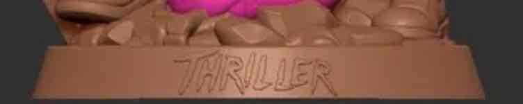 Thriller Sculpture Base free 3D printable STL