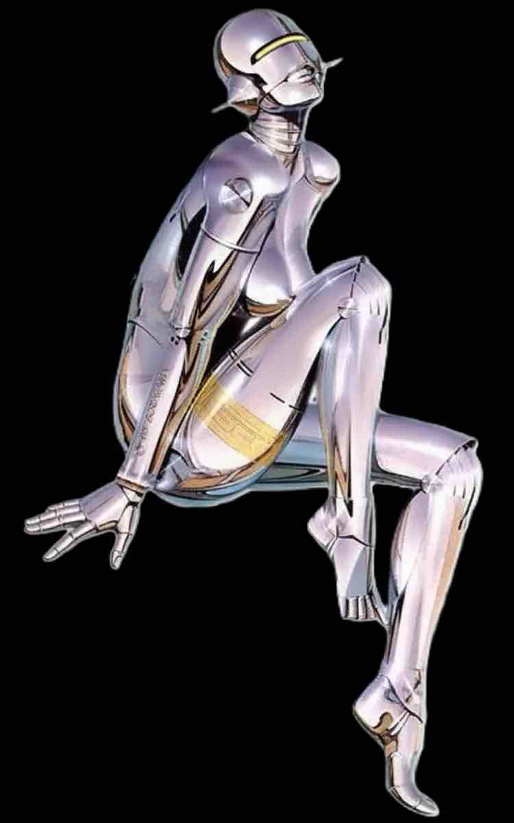 Futuristic Android Sitting free 3D printable STL