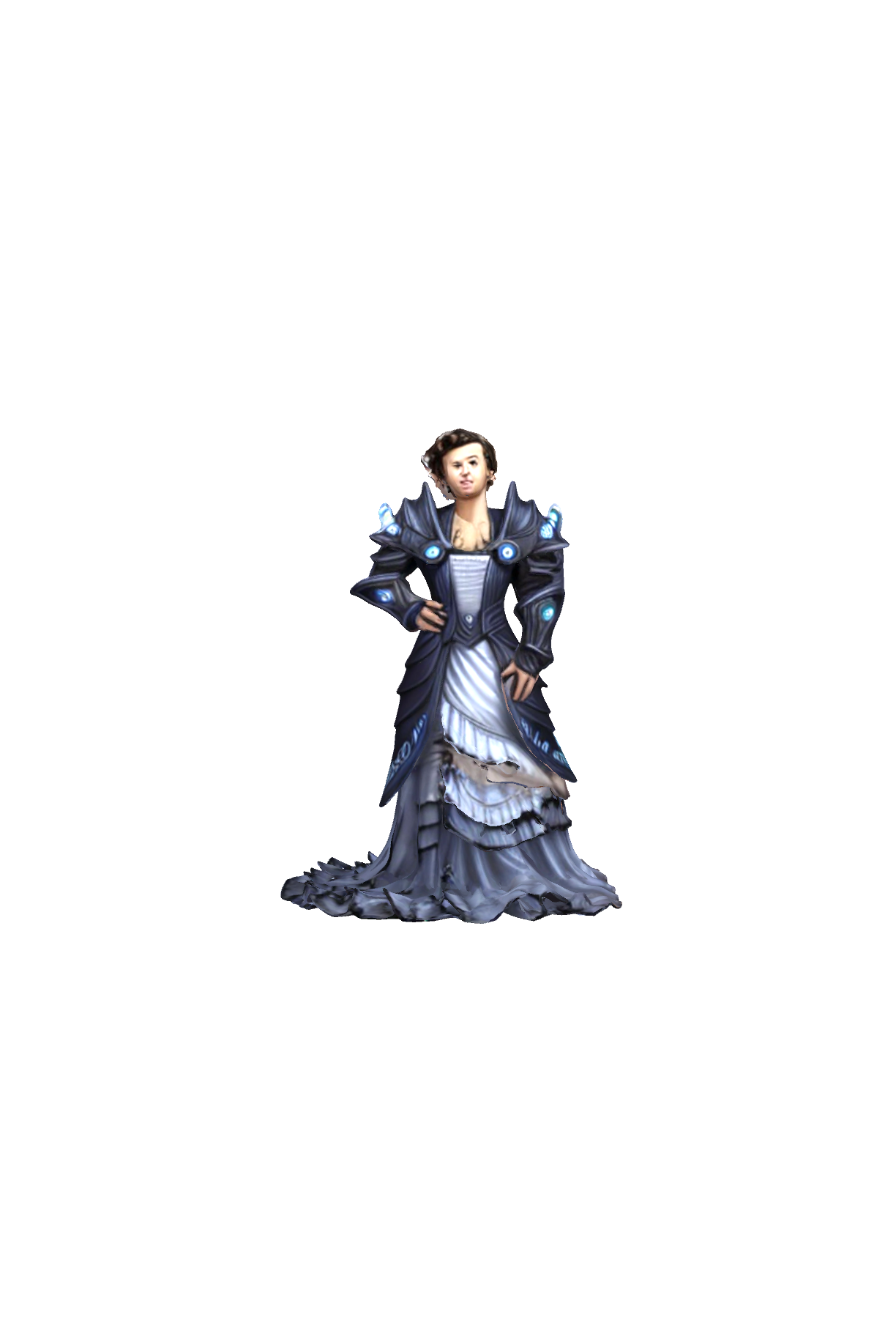 Armored Prince in Gown free 3D printable STL