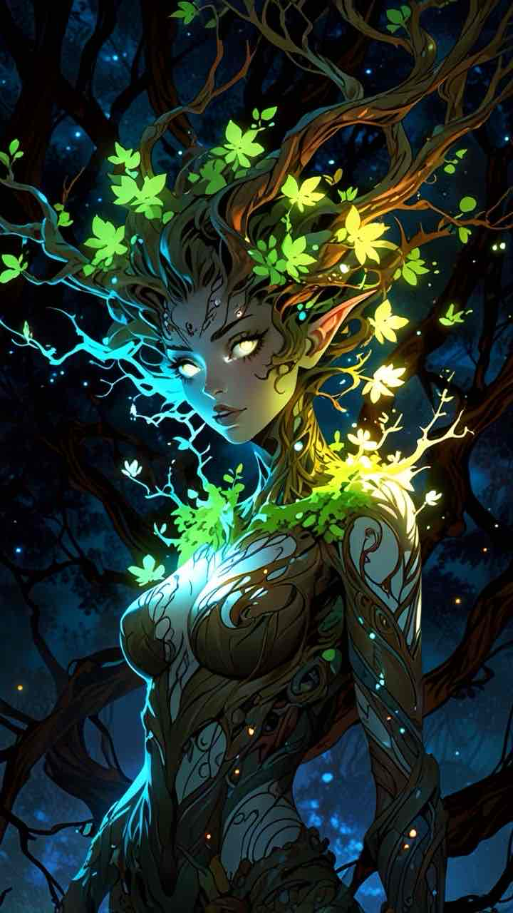 Eldarien Dryad Figure free 3D printable STL